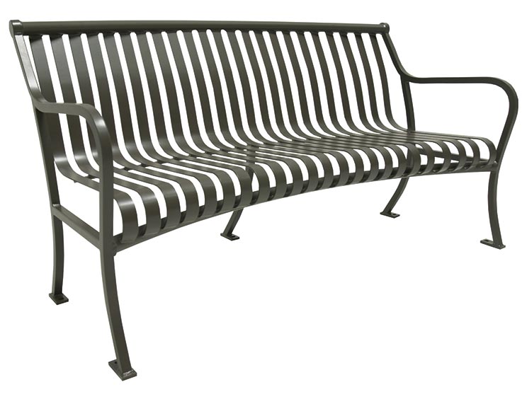 PULLMAN CURVED BENCH WITH BACK
