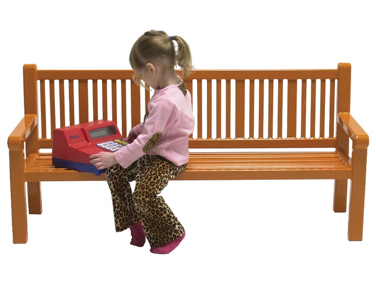 PUDDIN DRIPPINS READING BENCH WITH BACK