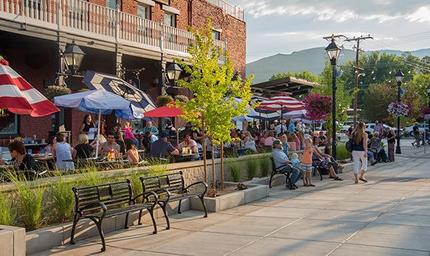 Schenley benches on downtown Carson City streetscape