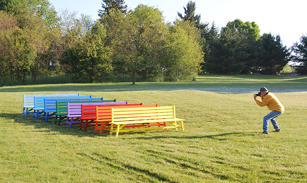 Keystone Ridge Designs Colored Benches