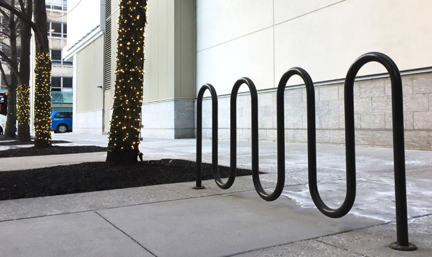 Picture of KRD Sonance Bike Rack with Christmas Lights