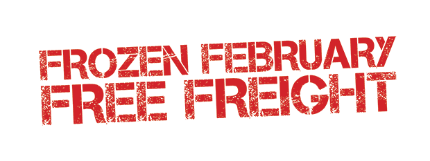 Frozen February Free Freight graphic