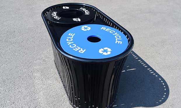 Harmony Dual Recycle and Litter Receptacle