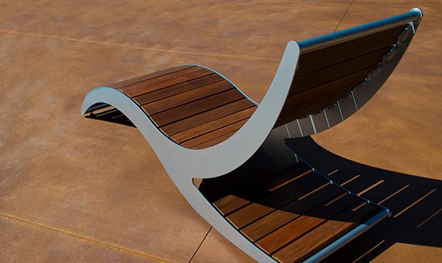 Loma Chaise Lounge provides an alternative form of seating