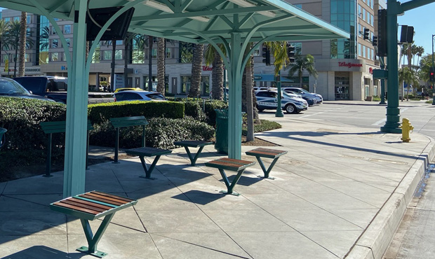 Keystone Ridge - Benches at a Bus Stop and Transit Center