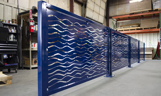 Custom laser-cut fencing and privacy panels.
