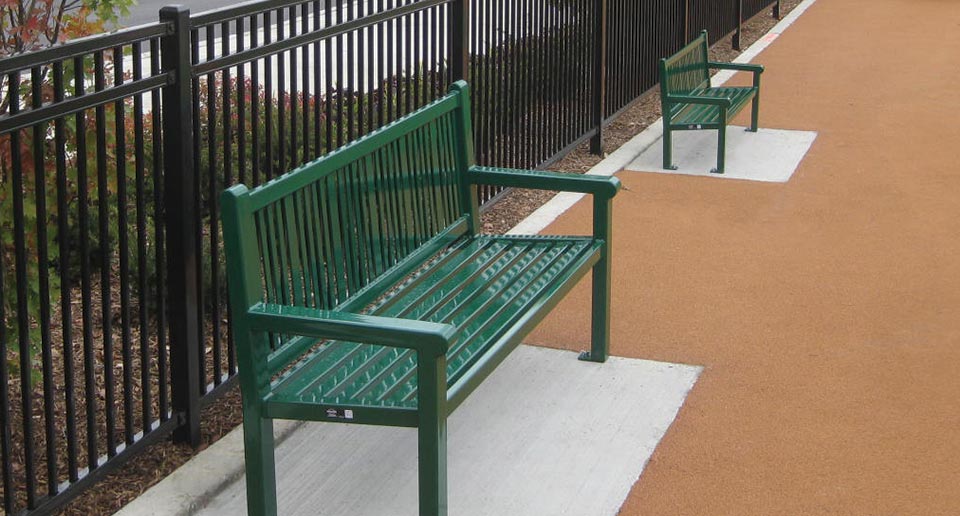 Reading Bench with Back and children's Reading Bench with Back side by side