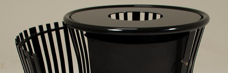 Harmony Litter Receptacle with Door detail photo