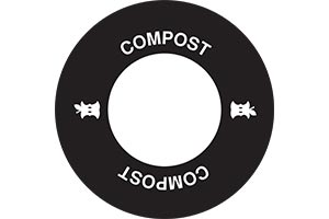 Standard Flat Lid with compost decals
